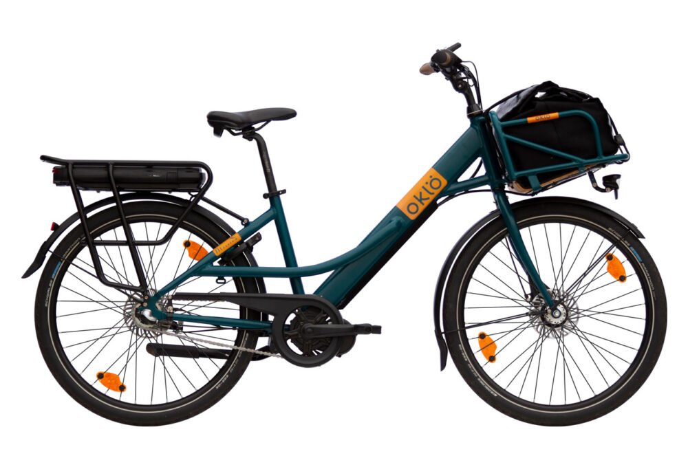 Vélo porteur électrique Missive, 7 vitesses + sacoche avant