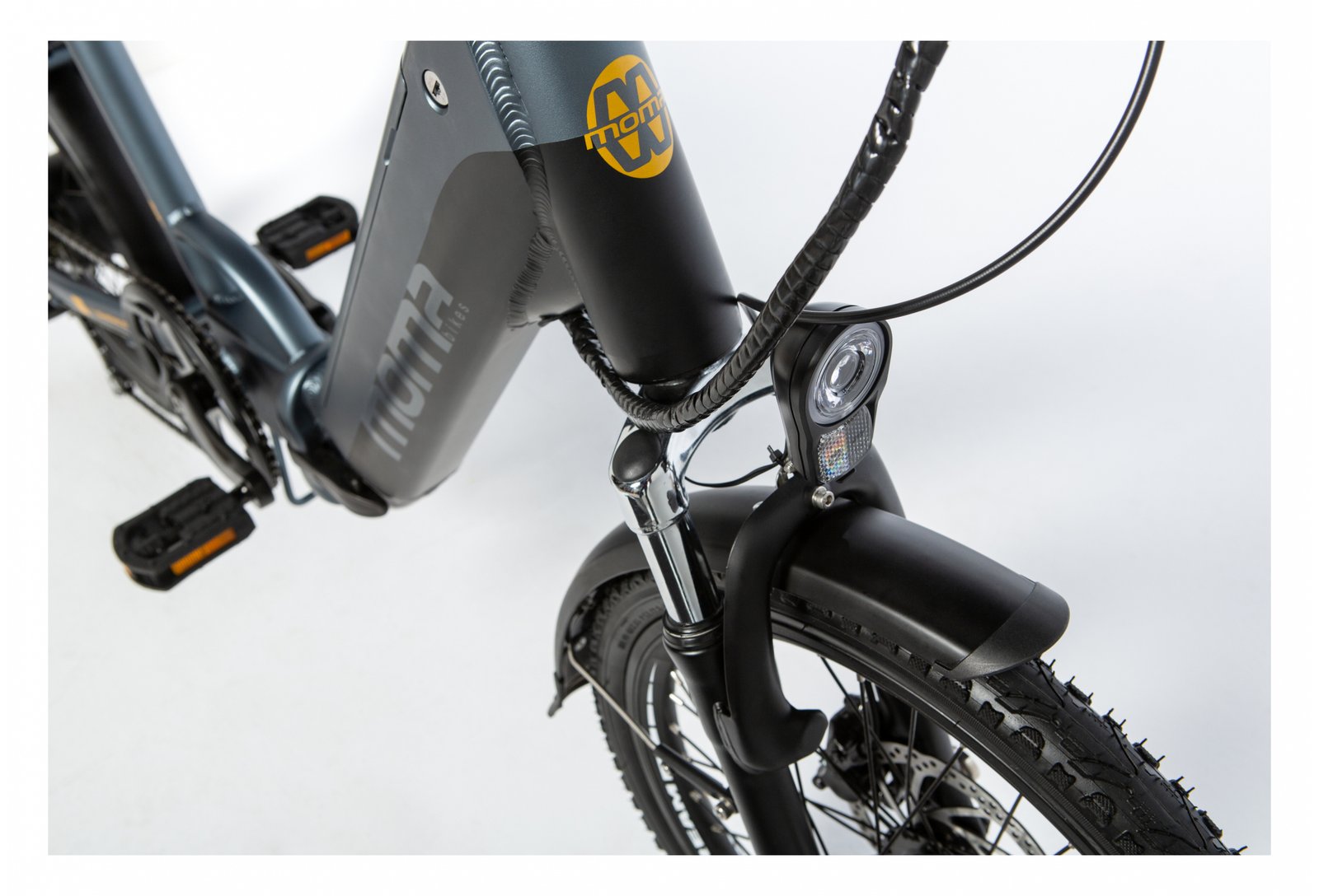 MOMA BIKES VÉLO ELECTRIQUE DE VILLE PLIANT, E20PRO, ALUMINIUM, SHIMANO 7V, BAT. ION LITHIUM 48V 13AH – Image 8