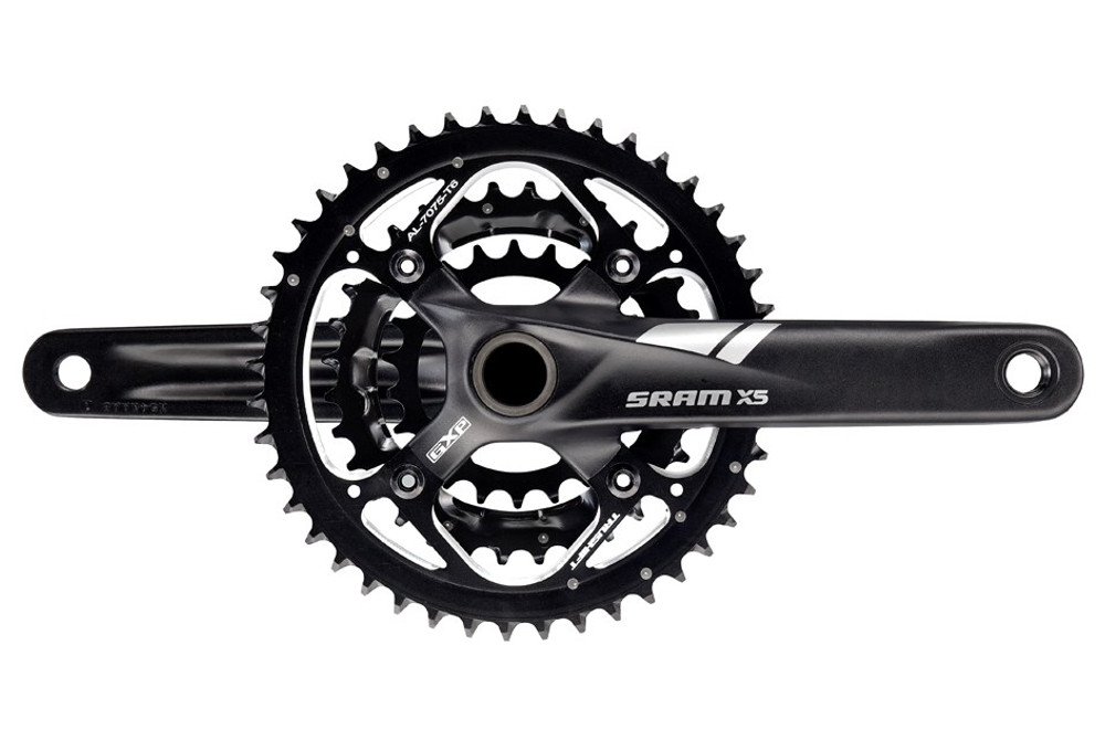 PÉDALIER SRAM X5 GXP 44/32/22 9V NOIR (SANS BOÎTIER)