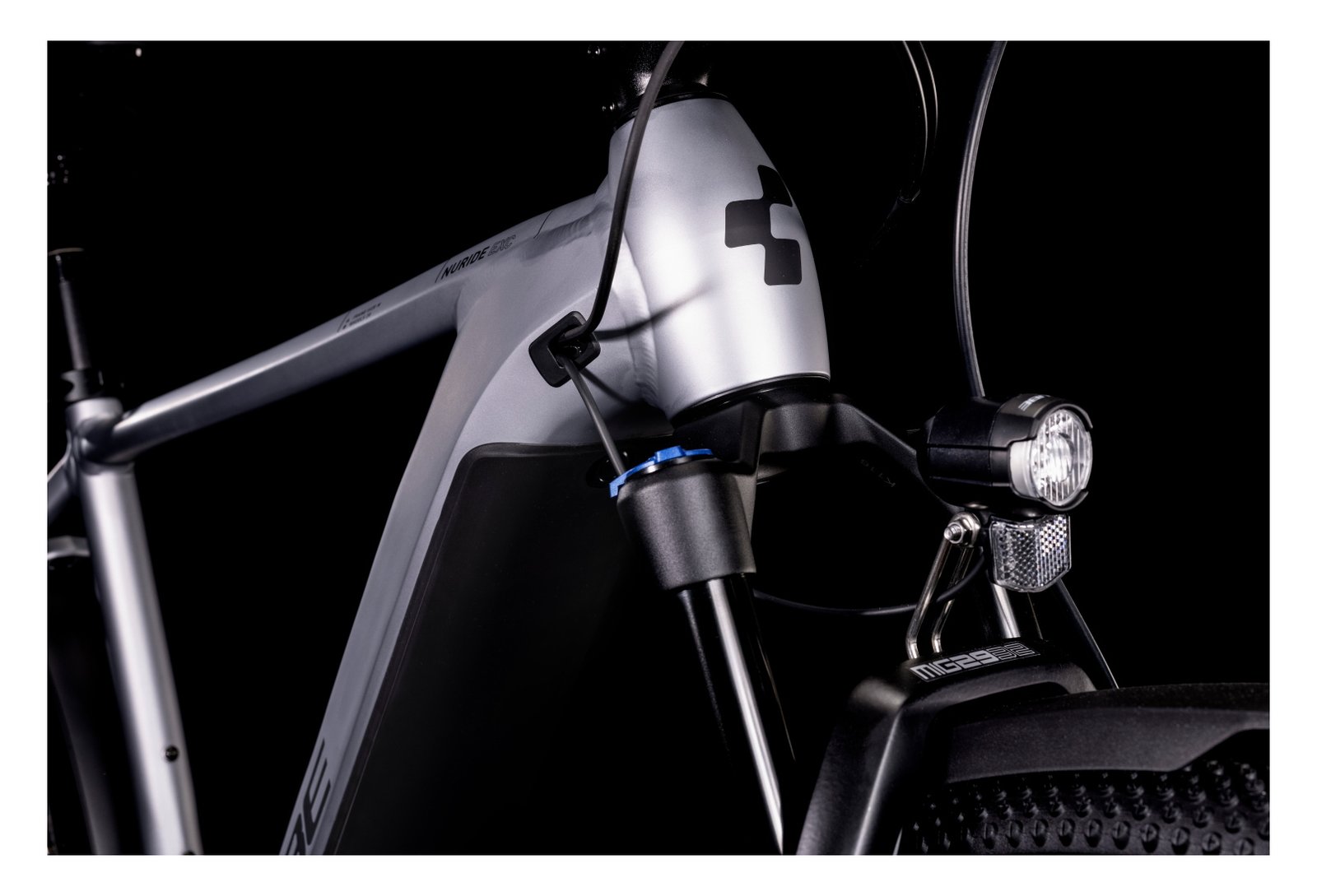 VTC Électrique Cube Nuride Hybrid EXC 625 Allroad Shimano Deore 12V 625 Wh 700 mm Gris 2022 – Image 2