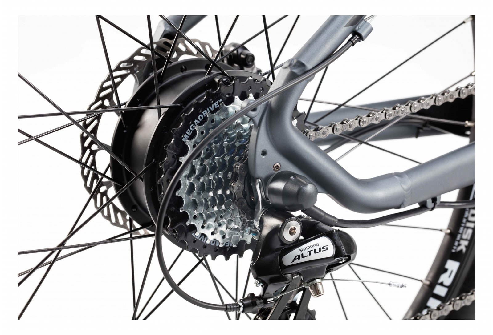 VTT Electrique Semi Rigide Moma Bikes E-MTB 29'' Shimano Altus 8V Gris – Image 3