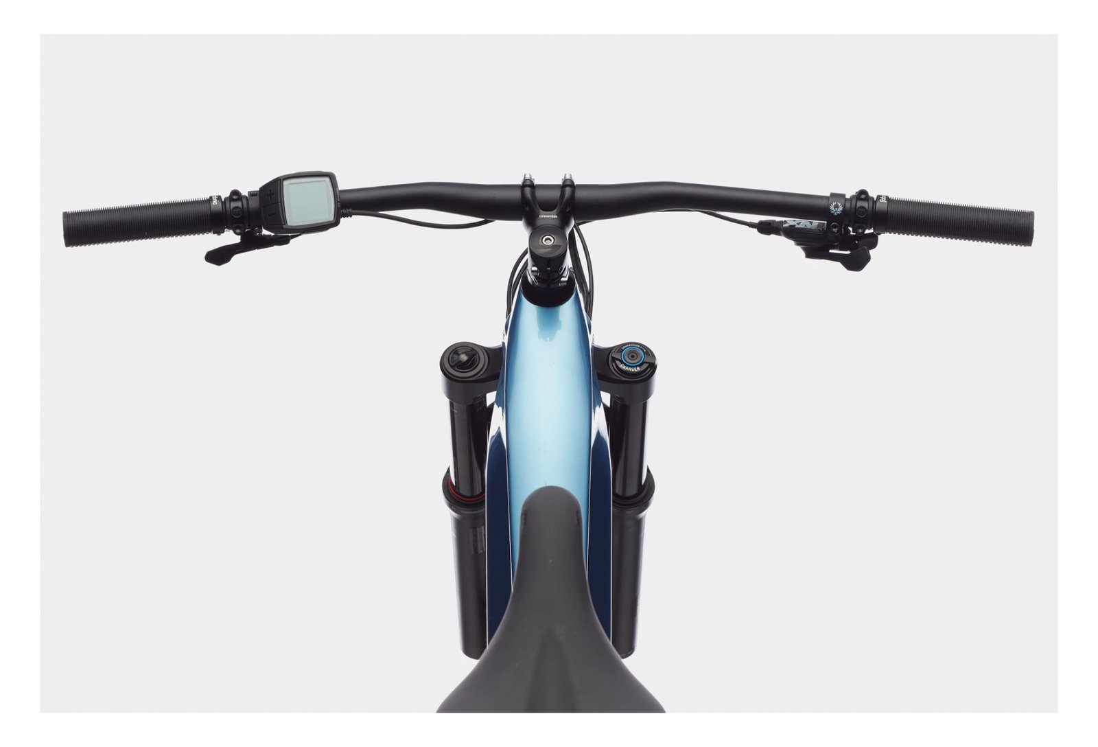 VTT Électrique Tout-Suspendu Cannondale Moterra Neo Carbon 2 Sram GX/NX Eagle 12V 625 Wh 29'' Bleu Alpine – Image 2