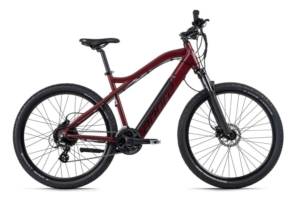 VTT semi rigide électrique 27,5'' Adore Enforce Rouge 250 Watt Li-Ion 36V/14 Ah/504 24 vitesses