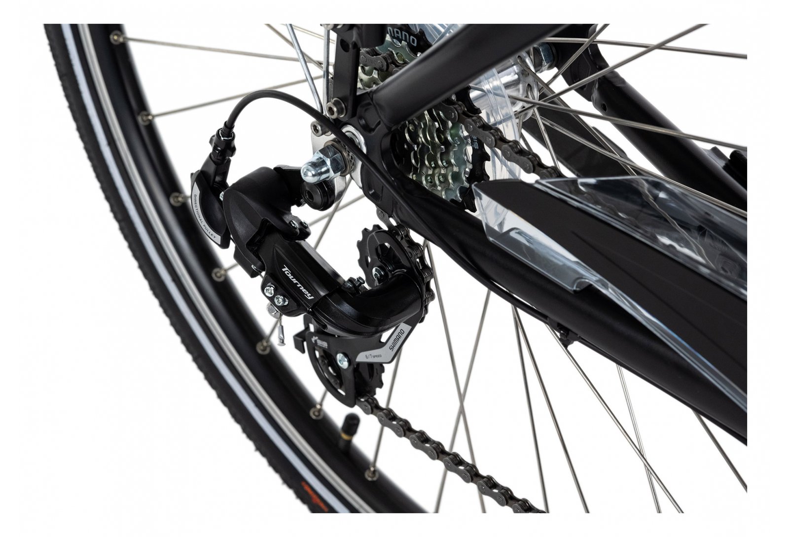 Vélo électrique femme aluminium Adore Versailles 28'' E-Bike blanc-vert 36 V/10,4 Ah Li-Ion-Akku 7 vitesses – Image 2
