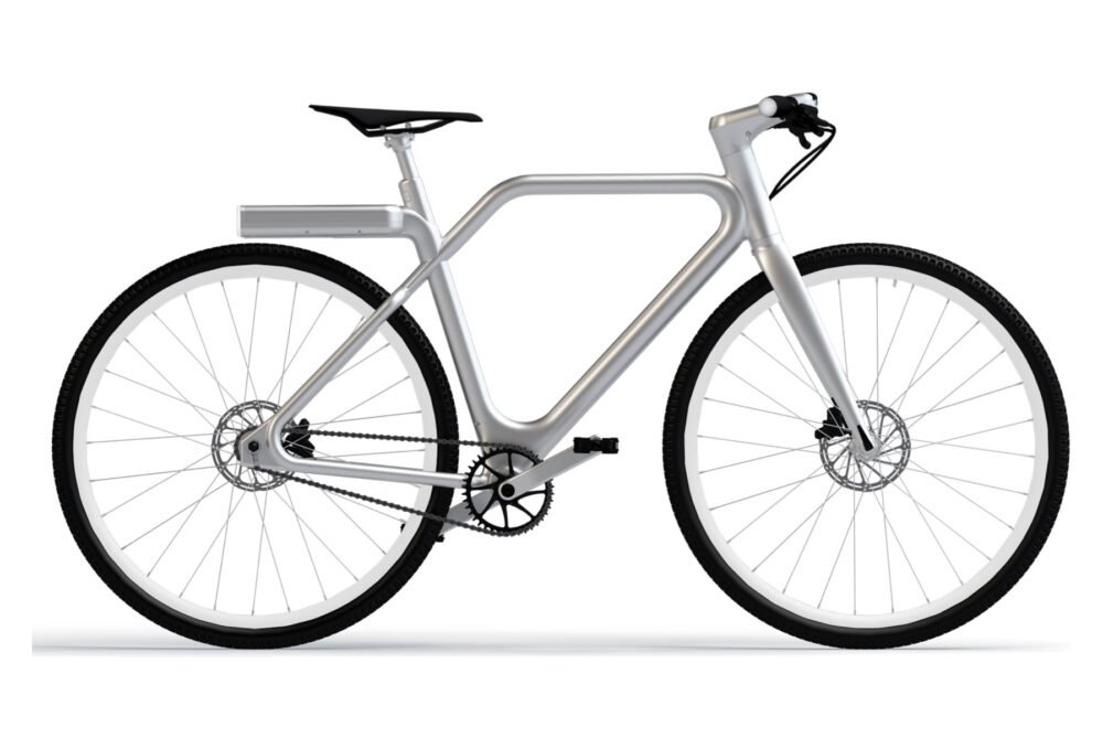 Vélo de Ville Électrique Angell 700 mm Argent 2021