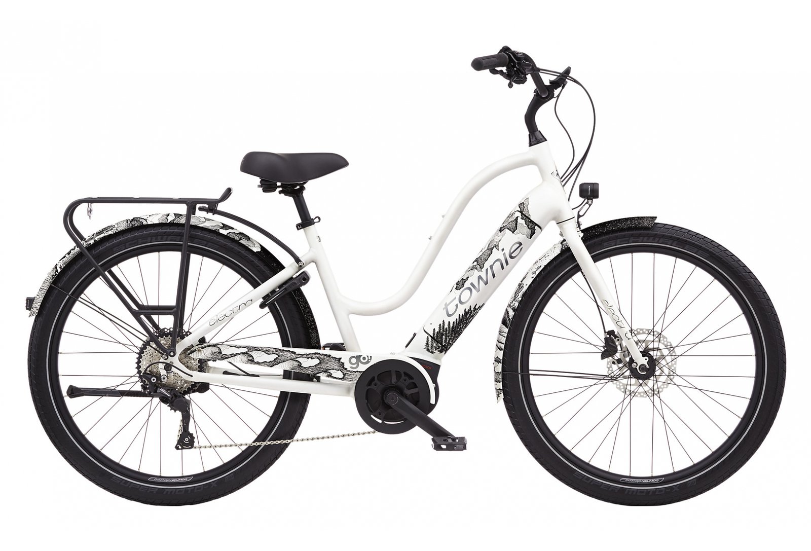 Electra Townie Path Go! 10D Equipped Step-Thru Shimano Deore 10V 500 Blanc 2021