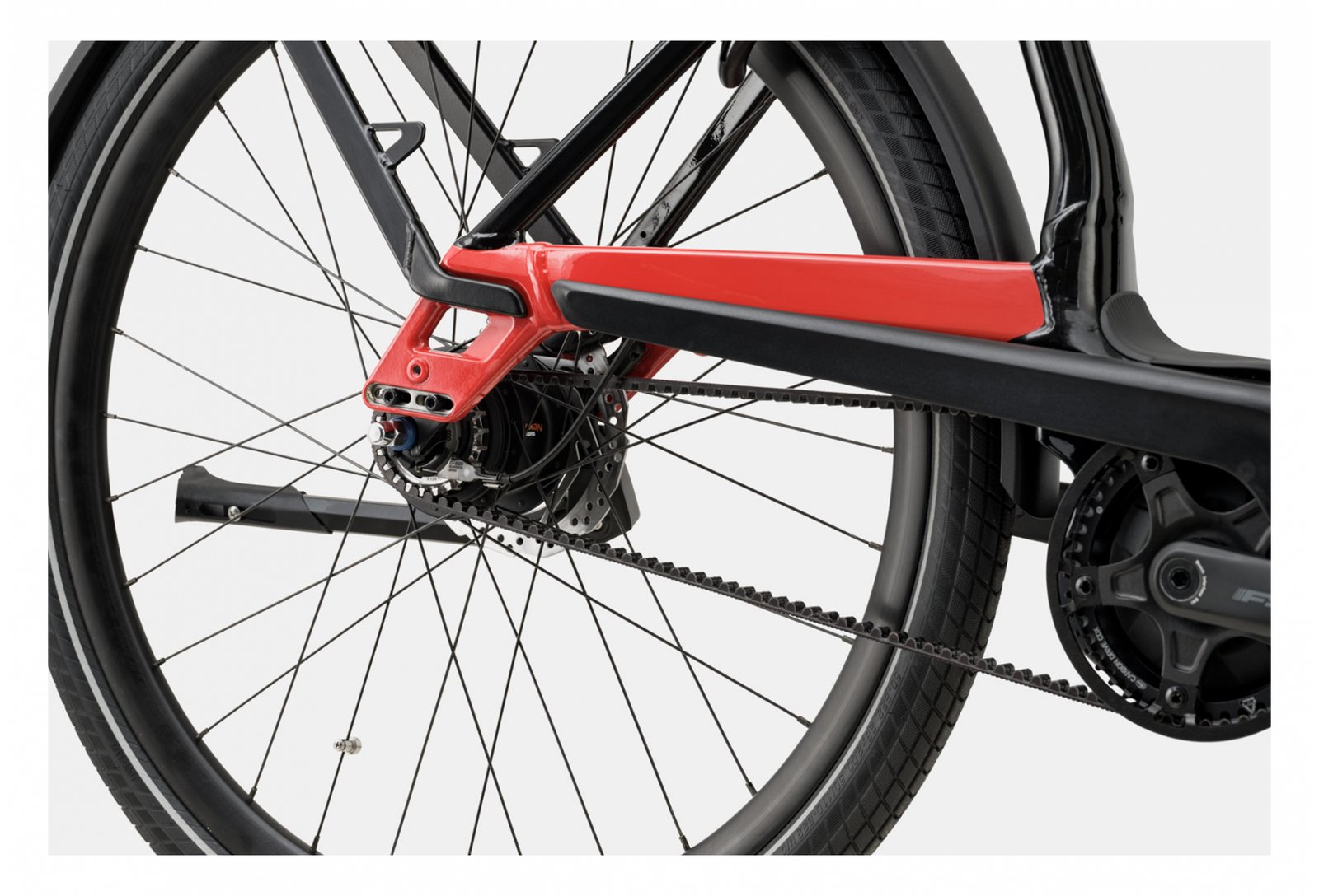 Cannondale Mavaro Neo 4 Shimano Nexus 8V Courroie Rouge Noir – Image 3