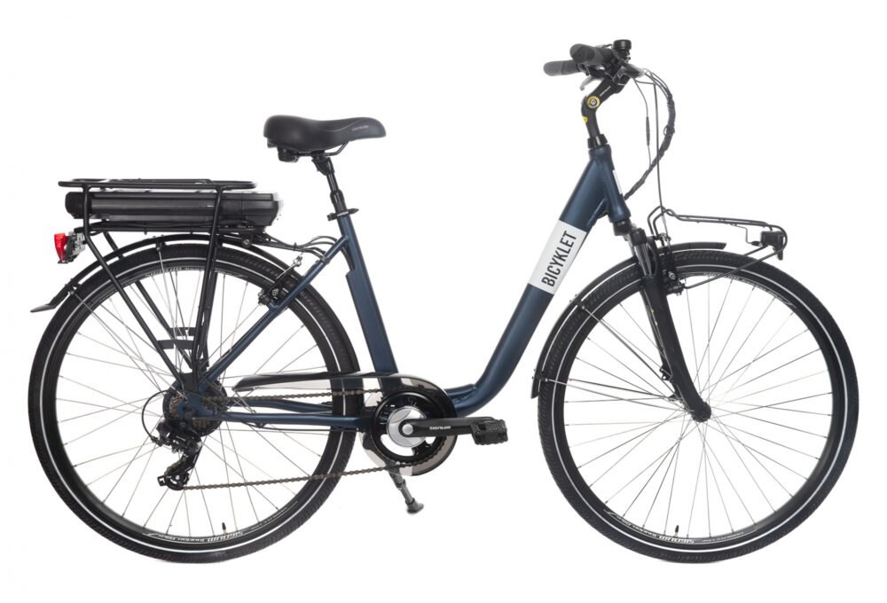 Bicyklet Claude Shimano Tourney 7V 500 Wh 700 mm Bleu Nuit Mat