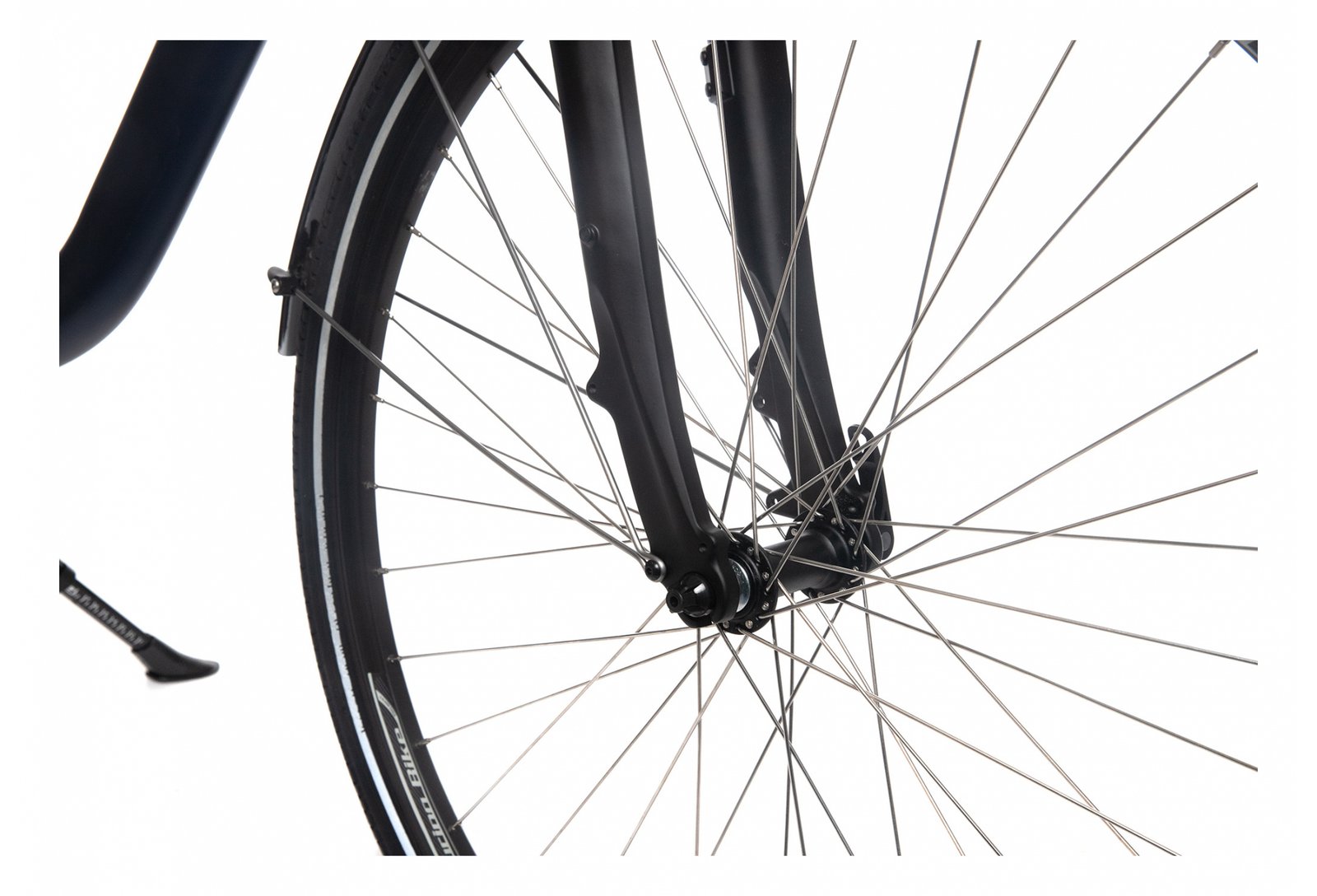 Vélo de Ville Électrique Mixte Bicyklet Claude Shimano Tourney 7V 500 Wh 700 mm Bleu Nuit Mat – Image 8