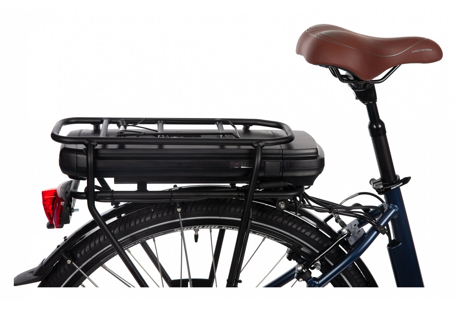 Bicyklet Claude Shimano Tourney 7V 500 Wh 700 mm Bleu Nuit Mat Marron – Image 4