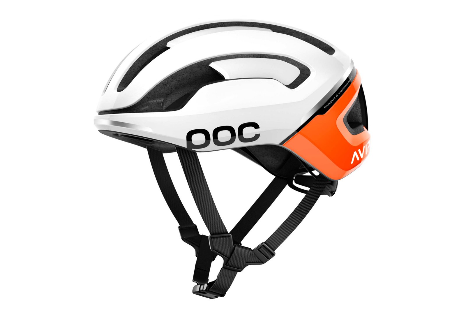 CASQUE POC OMNE AIR SPIN ORANGE ZINK AVIP BLANC