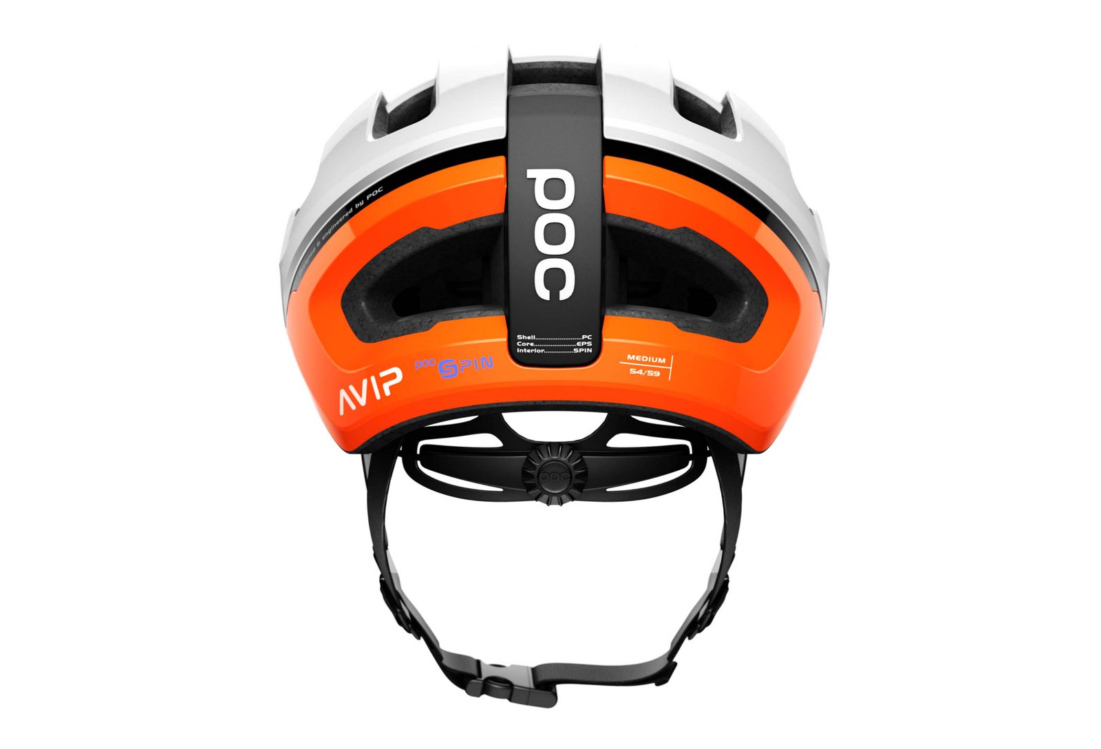 CASQUE POC OMNE AIR SPIN ORANGE ZINK AVIP BLANC – Image 4