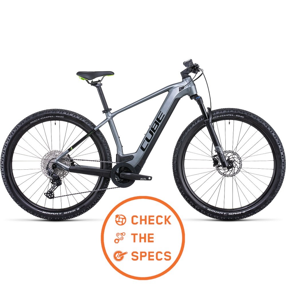 CUBE REACTION HYBRID PRO 500 - MTB E-Bike - 2022 - flashgrey/green A01