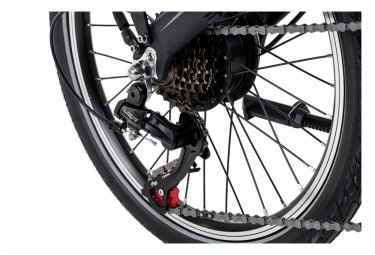 E-bike vélo pliant Aluminium 20'' Adore Cologne Noir 250 Watt Li-Ion 36V/10Ah 6 vitesses – Image 3