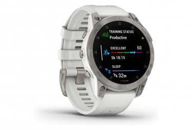 Montre de Sport Garmin Epix Sapphire Titane Argent / Blanc