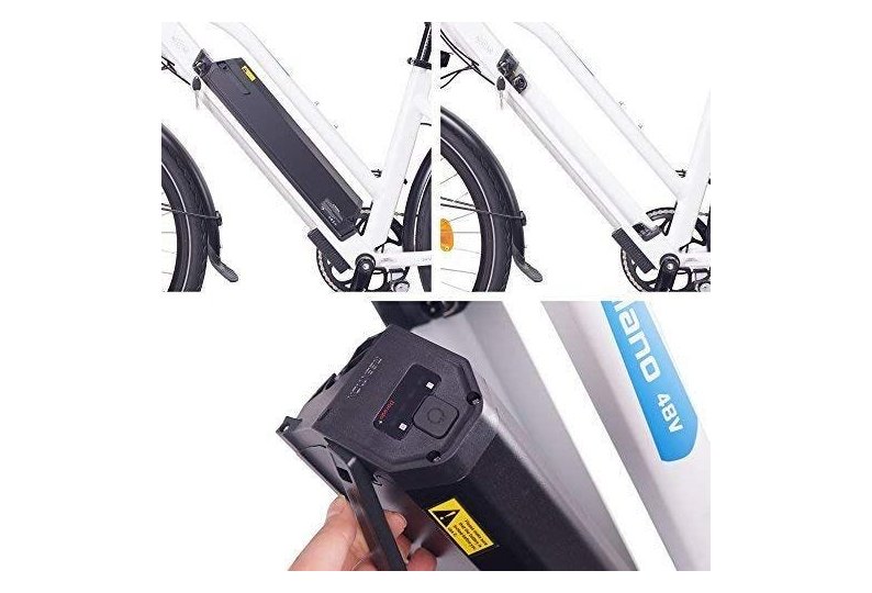 NCM Milano 28 vélo électrique Urbain blanc mat - Shimano - Batterie 624Wh – Image 3