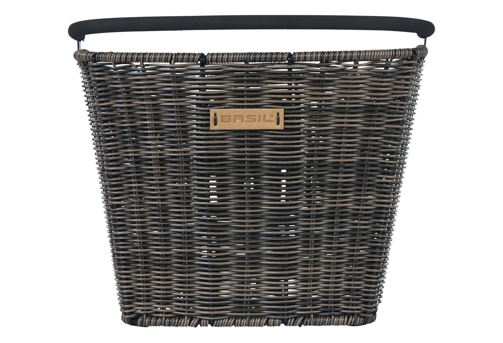 PANIER DE VÉLO AVANT BASIL BREMEN RATTAN LOOK KF BRUN FONCÉ – Image 2