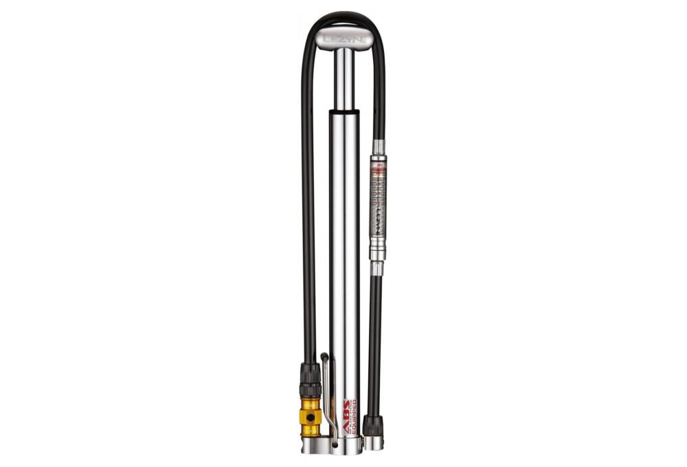 POMPE À PIED LEZYNE MICRO FLOOR DRIVE HPG (MAX 160 PSI / 11 BAR) ARGENT
