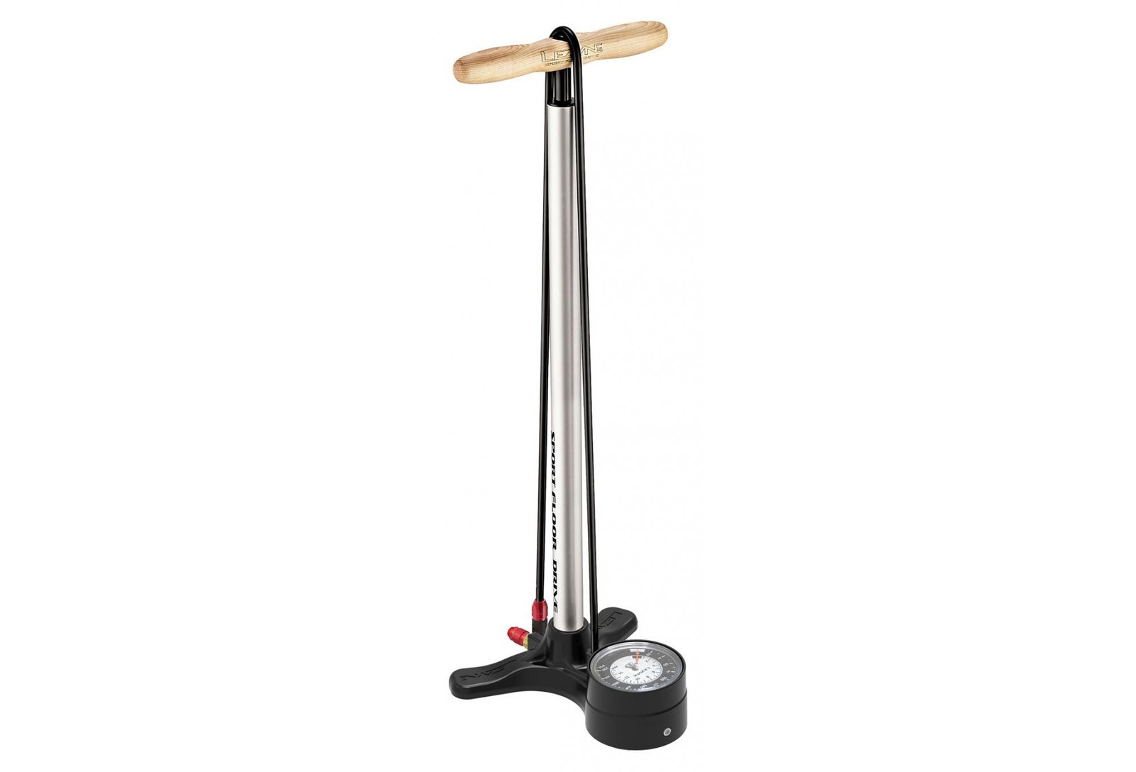 POMPE À PIED LEZYNE SPORT FLOOR DRIVE 3''5 ARGENT