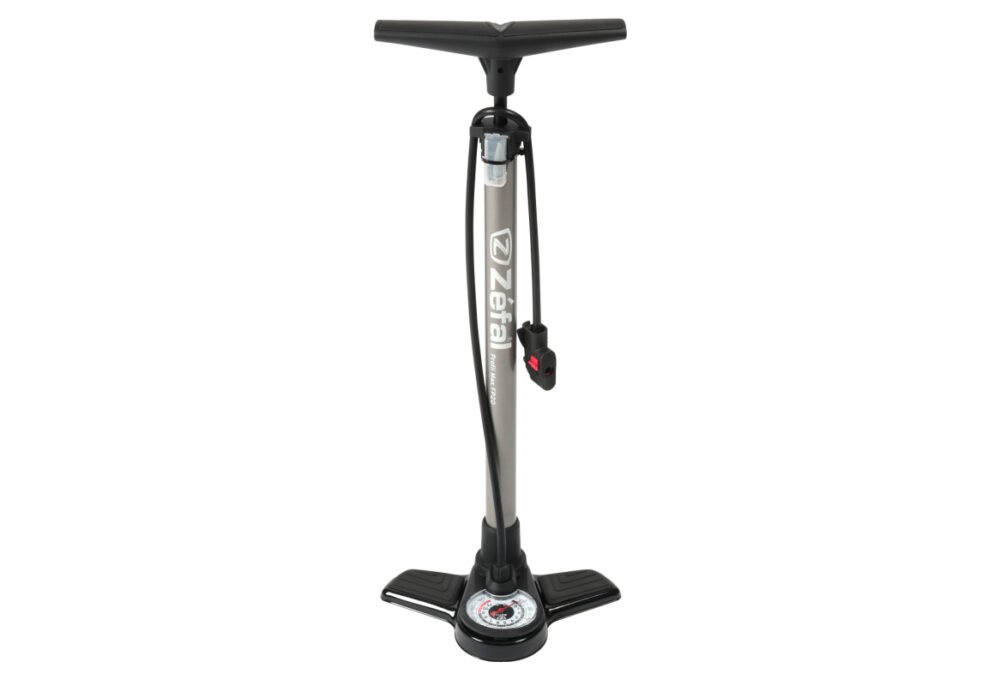 POMPE À PIED ZÉFAL PROFIL MAX FP20 (MAX 130 PSI / 9 BAR) ARGENT