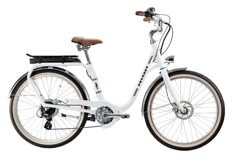 Peugeot eLC01 e-Legend Central Shimano Tourney/Altus 8V 400 Blanc 2022