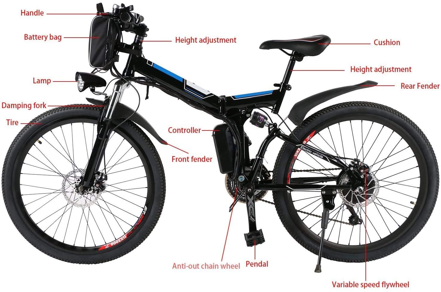 Vélo Electriques de Montagne Profun 26'' – Image 8