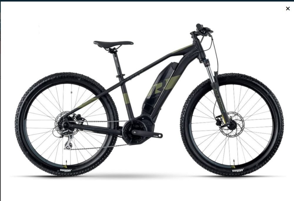 R Raymon HardRay E-Seven 4.0 Shimano Altus 9V 500 Wh 27.5'' Bleu Vert 2021