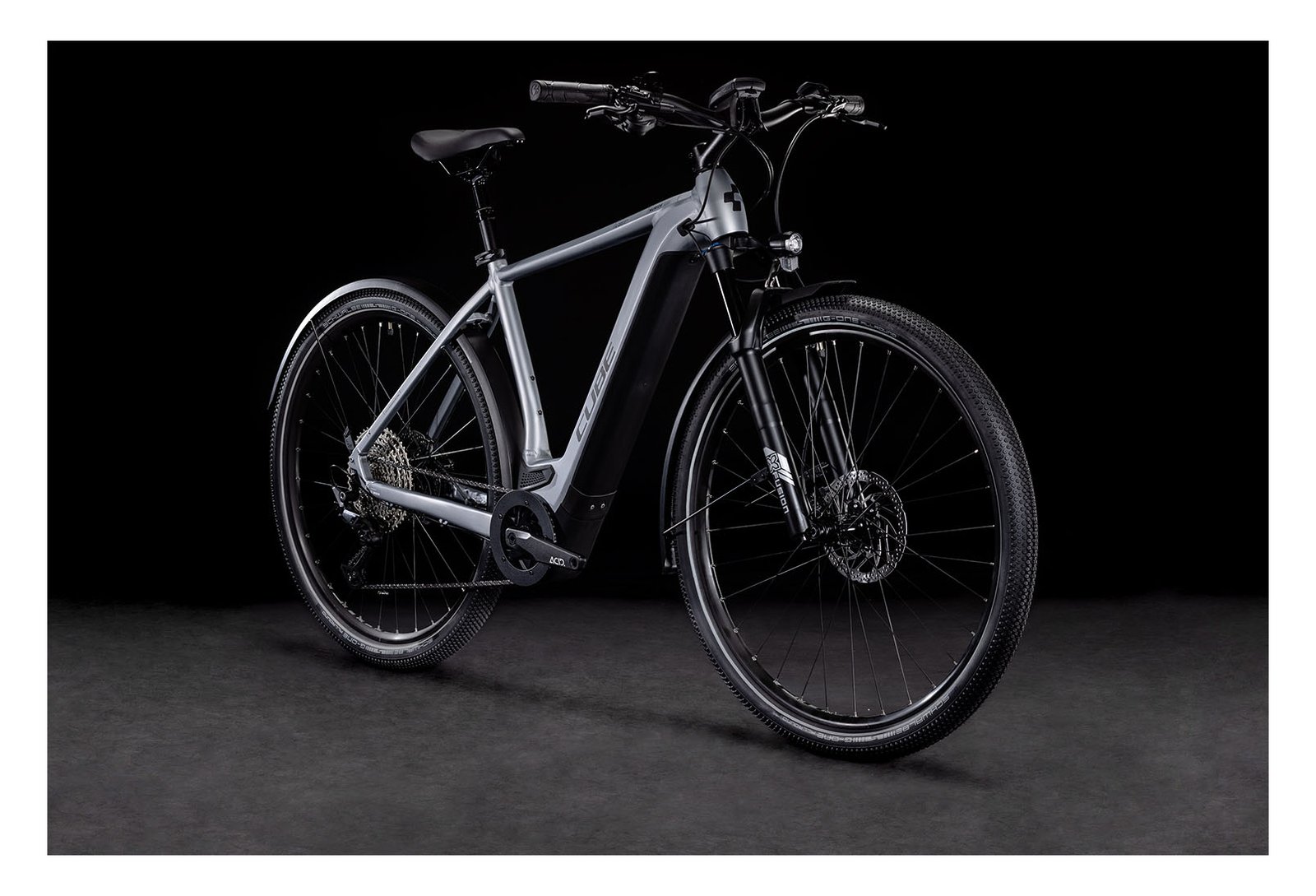 VTC Électrique Cube Nuride Hybrid EXC 625 Allroad Shimano Deore 12V 625 Gris 2022 – Image 2