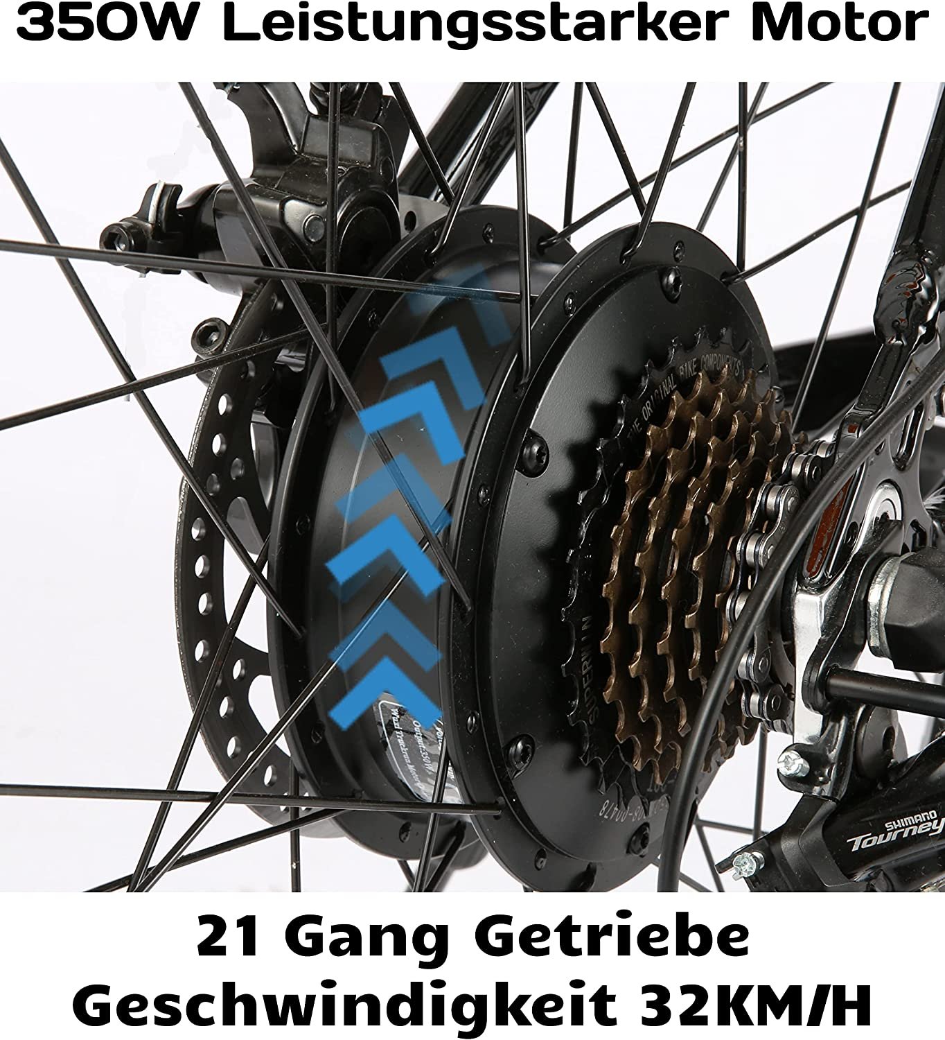 VTT électrique 350W VIVI 26 Pouces – Image 7