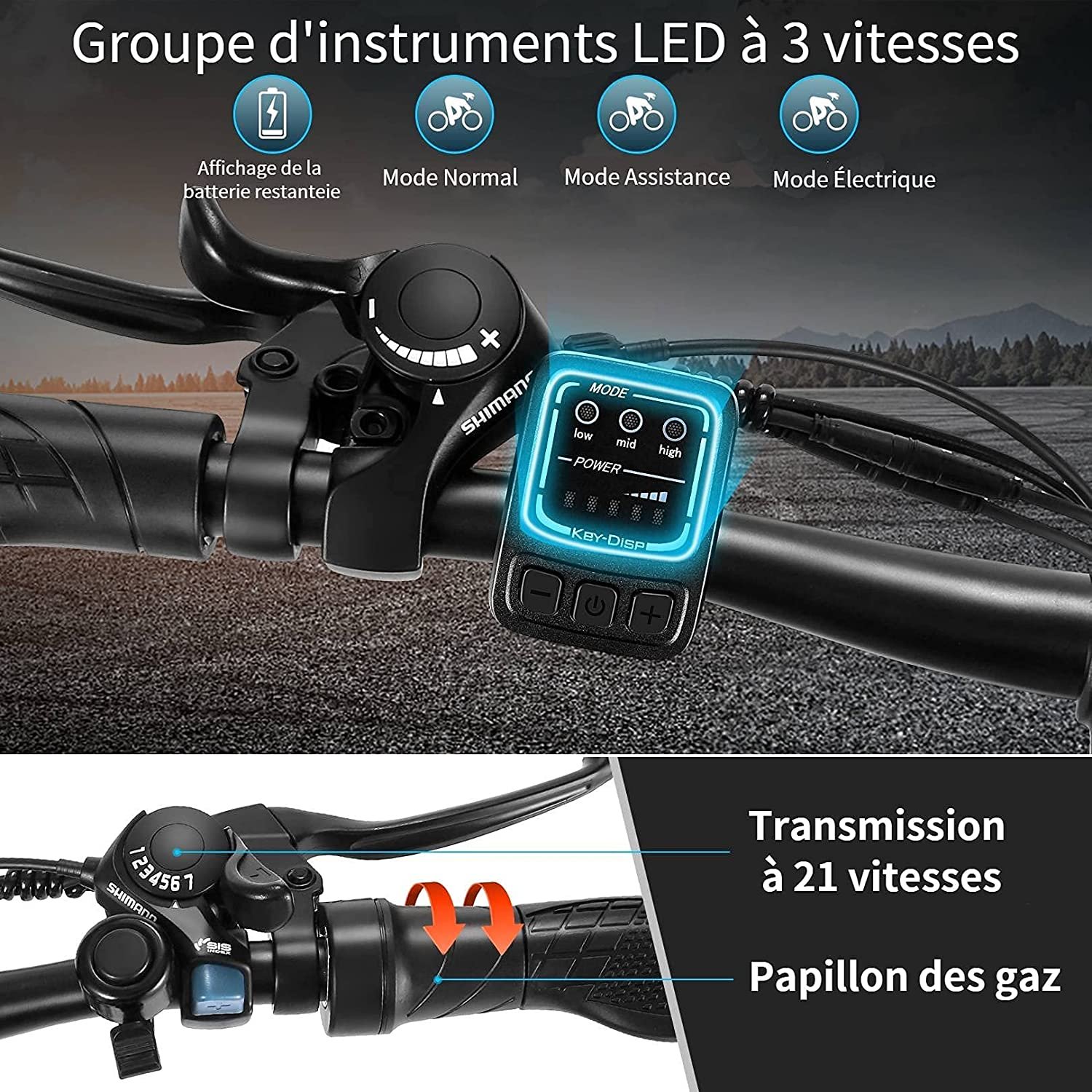 VTT électrique 350W VIVI 26 Pouces – Image 4