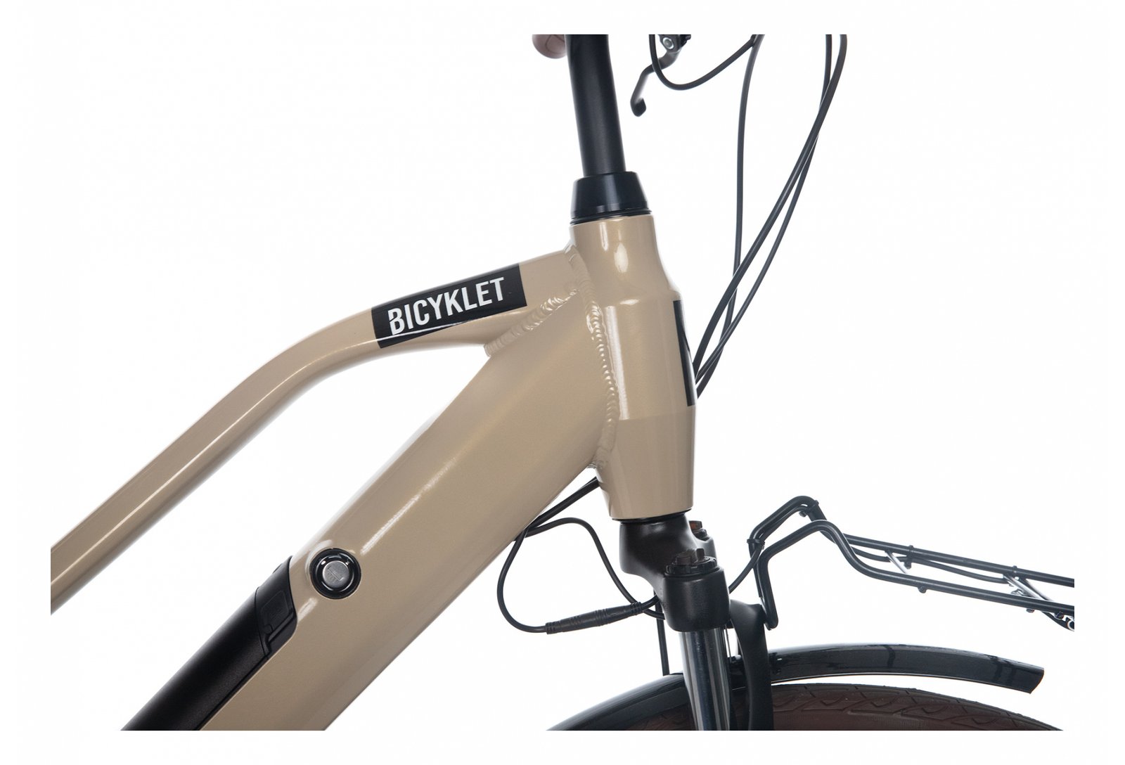 Vélo de Ville Électrique Bicyklet Camille Shimano Acera/Altus Beige Ivoire – Image 10