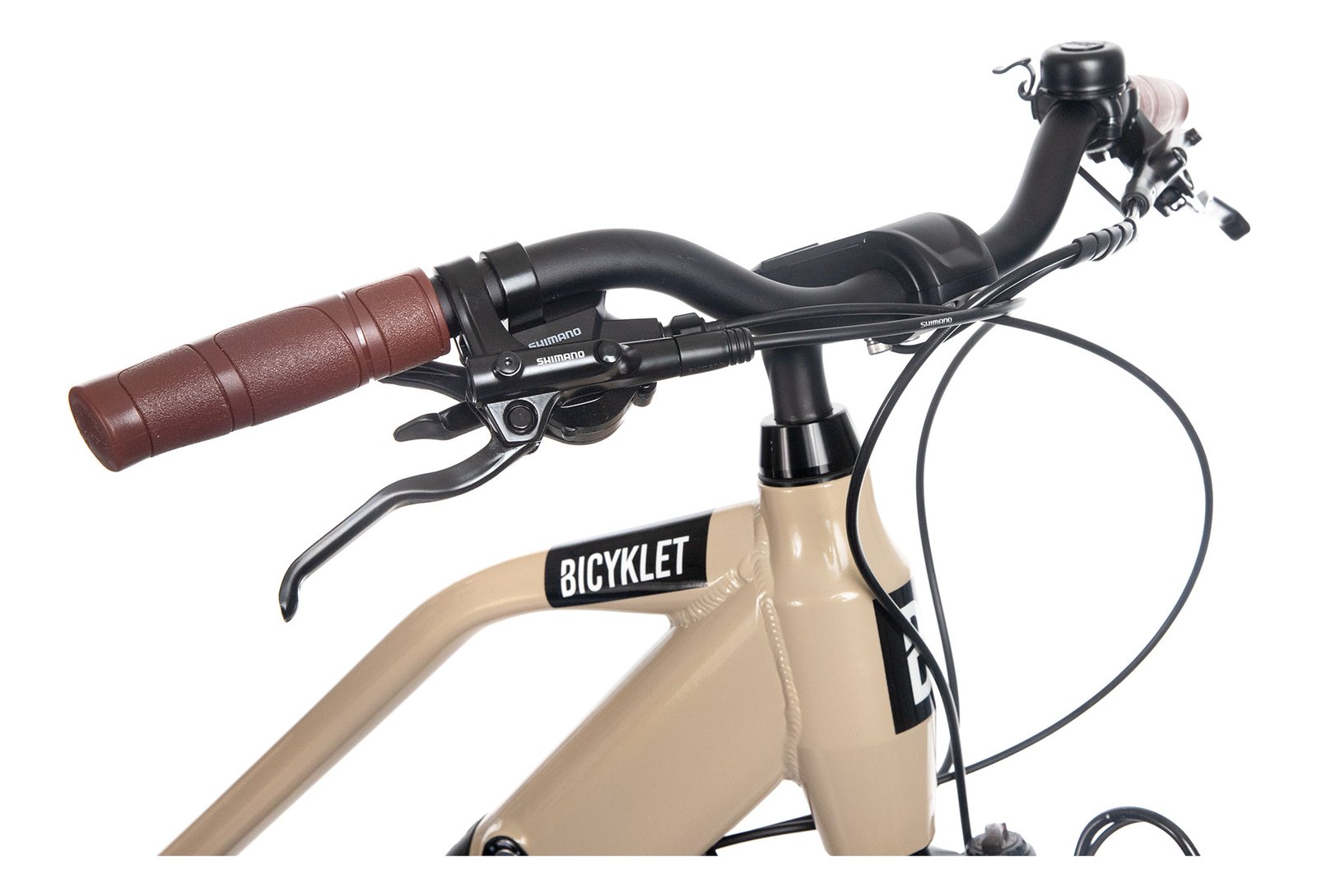 Vélo de Ville Électrique Bicyklet Camille Shimano Acera/Altus Beige Ivoire – Image 3