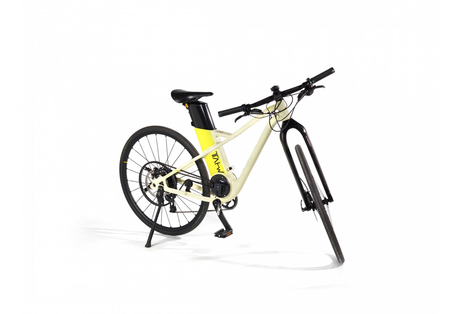 Vélo électrique hybride urbain Whatt TTMessenger Beige 2022 – Image 3