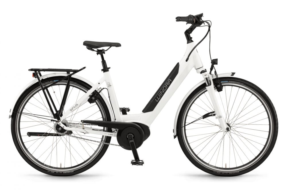 Winora Sinus iN8f Monotube 500 Wh 28'' Shimano Nexus 8V Blanc 2021