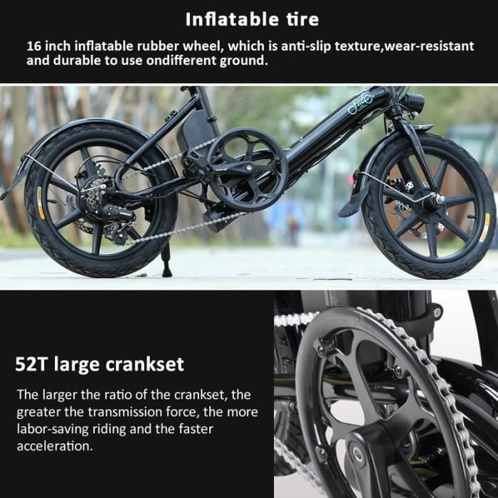 Alliage d'aluminium léger de vélo de bicyclette moteur de moyeu du pouce 250W – Image 4