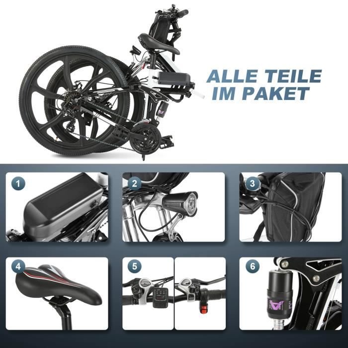 ANCHEER Vélo électrique Pliant 26 – Image 3