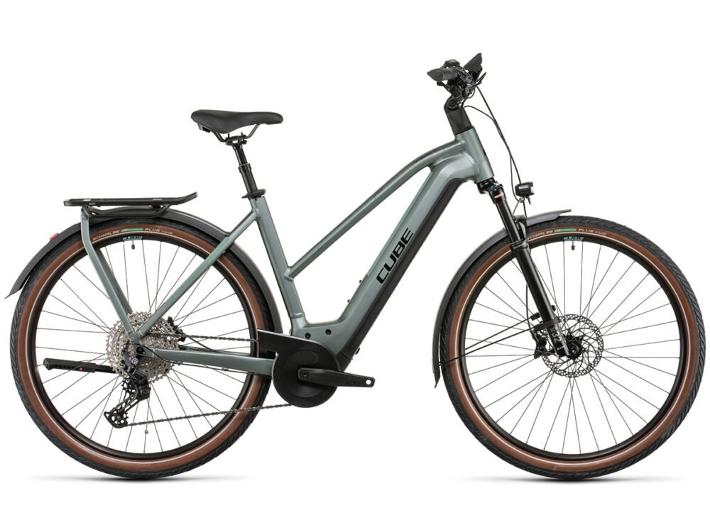 CUBE Kathmandu Hybrid EXC 750 silvergreen'n'black Trapèze 2022
