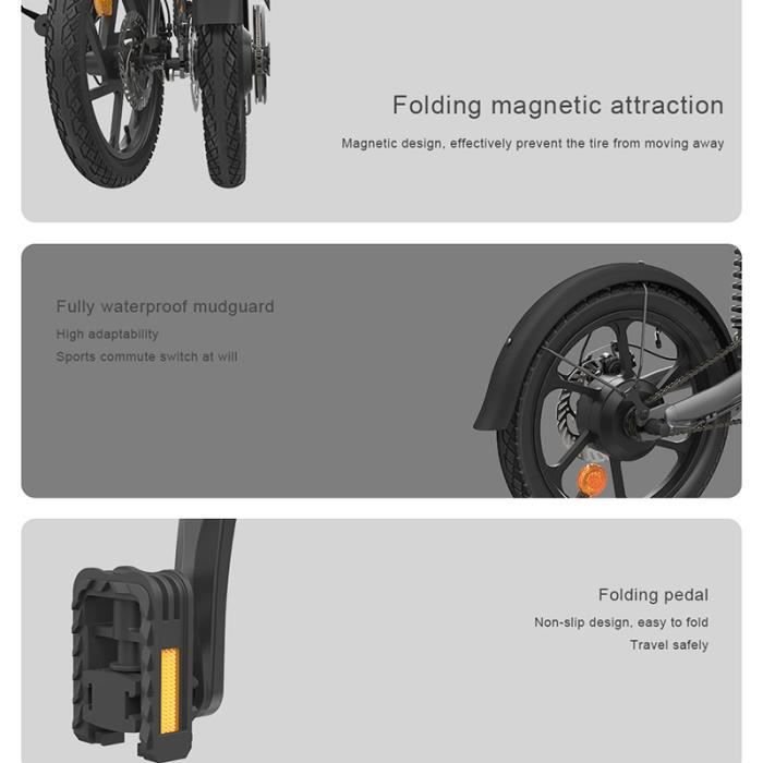 HIMO Z16 Vélo Assistance Electrique Ebike pliant – Image 2