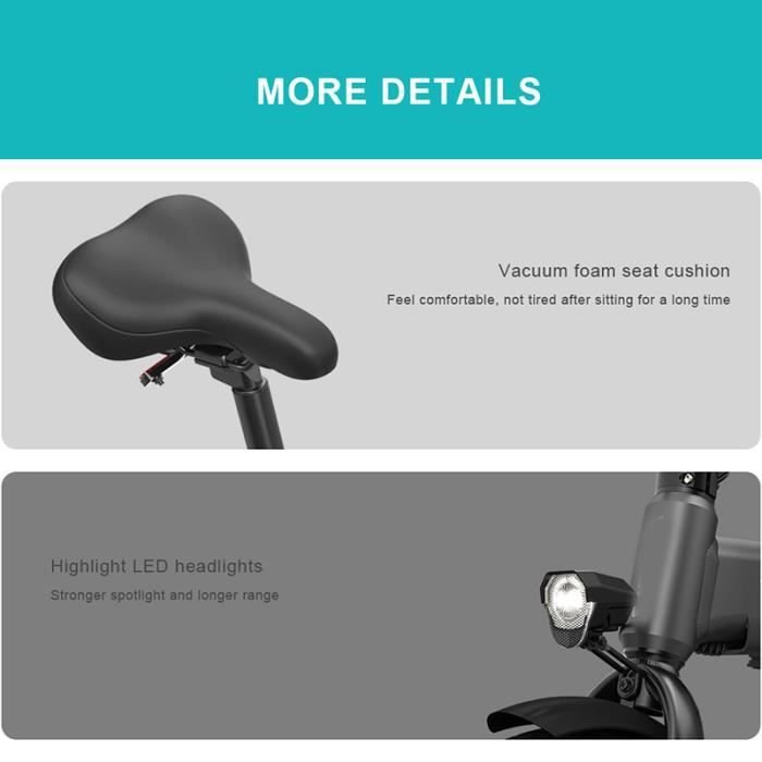 HIMO Z16 Vélo Assistance Electrique Ebike pliant – Image 3