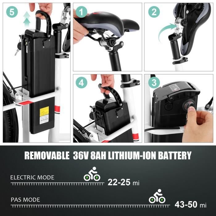 Vélo Électrique de Ville 26", VIVI Vélo Cruiser – Image 3