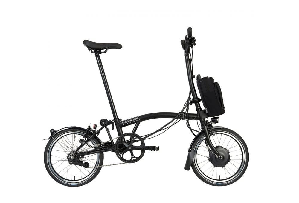 Brompton Vélo Pliant Électrique 16" - Electric C Line Explore - 6-Speed - High Bar - Telescopic Seatpost - 2023 - matt black