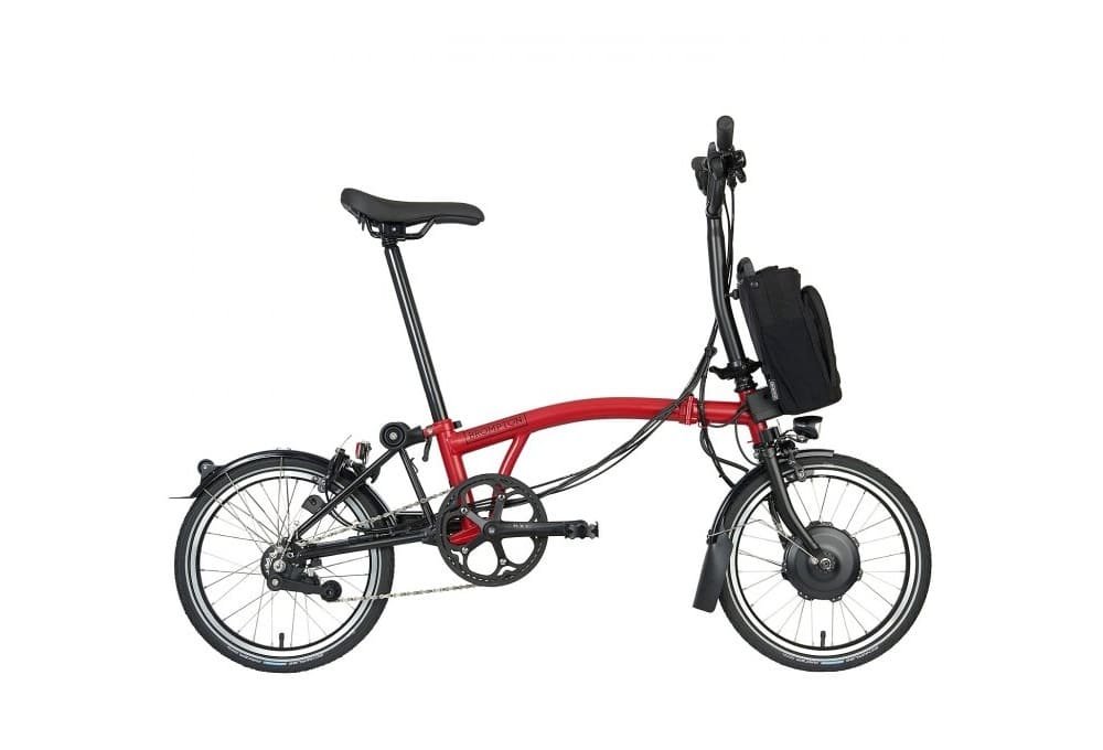 Brompton Vélo Pliant Électrique 16" - Electric C Line Explore - 6-Speed - Mid Bar - Standard Seatpost - 2023 - house red matt
