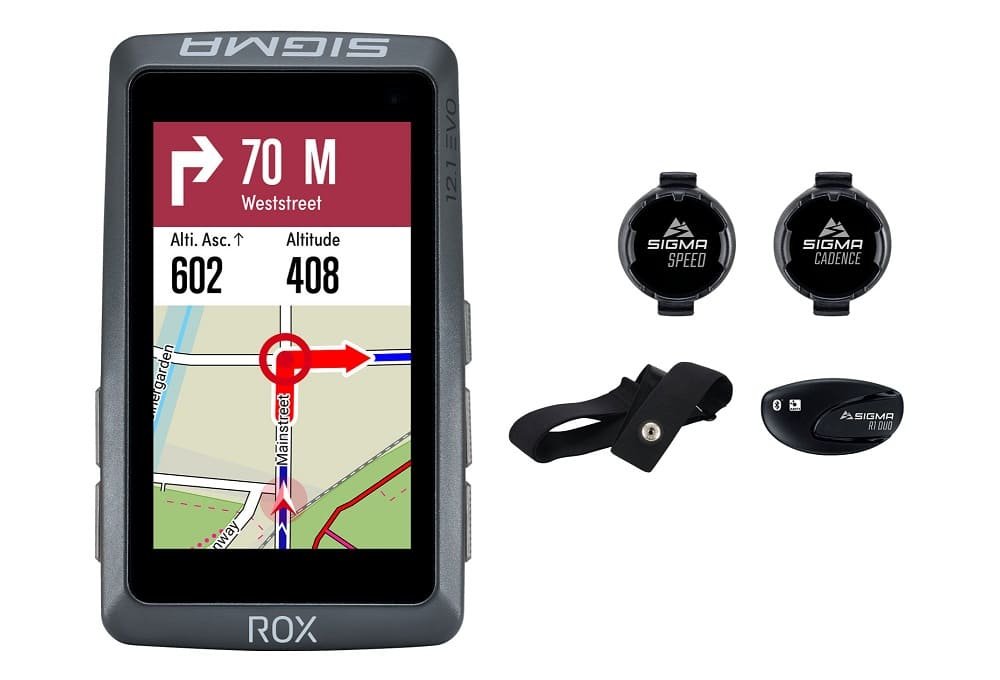 Compteur GPS Sigma Rox 12.1 Evo Pack Capteurs Cardio / Vitesse / Cadence