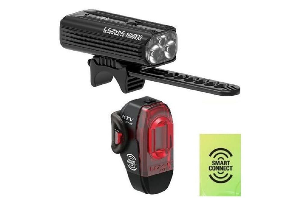 Éclairage Avant Lezyne Super Drive 1600XXL KTV Arrière Pro Smart Noir