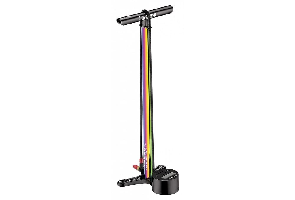Pompe à Pied Lezyne CNC Digital Drive (Max 220 psi / 15 bar) Neo Metallic