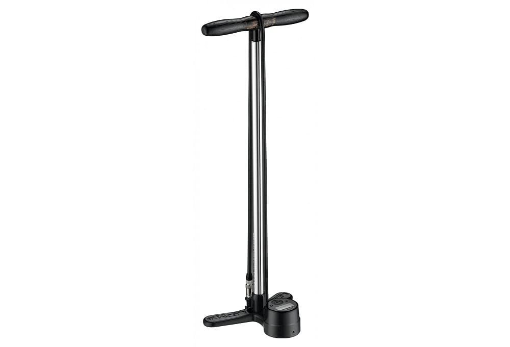 Pompe à Pied Lezyne Shock Digital Drive (Max 350 psi / 24.1 bar) Argent / Noir