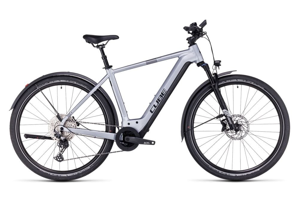 VTC Électrique Cube Nuride Hybrid EXC 750 Allroad Shimano Deore 12V 750 Wh 29" Argent Polar 2023