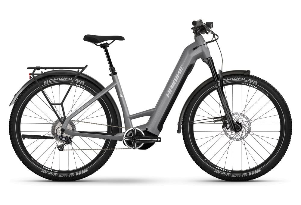 VTC Électrique Haibike Trekking 7 Low Shimano Deore - XT 12V 27.5 720Wh Gris - Blanc 2023
