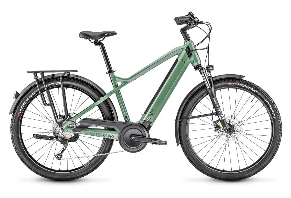 VTC Électrique Moustache Samedi 27 Xroad 1 Shimano Altus 9V 400 Wh 27.5" Vert 2023