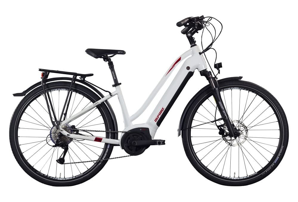 VTC Electrique OGP Bike Trekking 340 28" Shimano Acera 9S 500Wh Blanc
